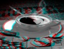 Mokka Eszpresszo 3D Jobb Oldali Tabla Anaglyph Grayscale